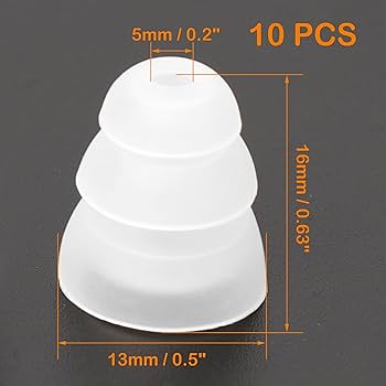 Amazon | uxcell 交換用イヤフォンチップ 3つのフランジ付き